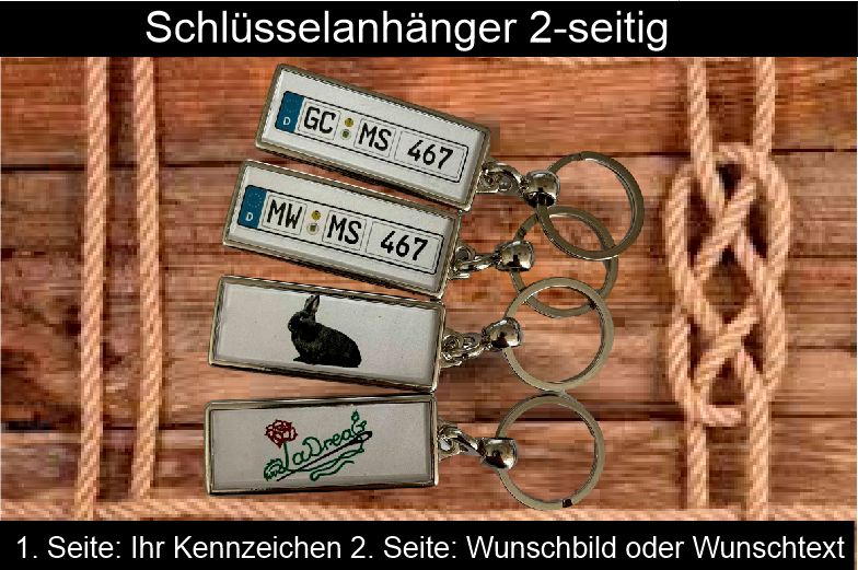 Kennzeichen Schlüsselanhänger – Nummernschild Auto Kennzeichen Metall  Schlüsselanhänger
