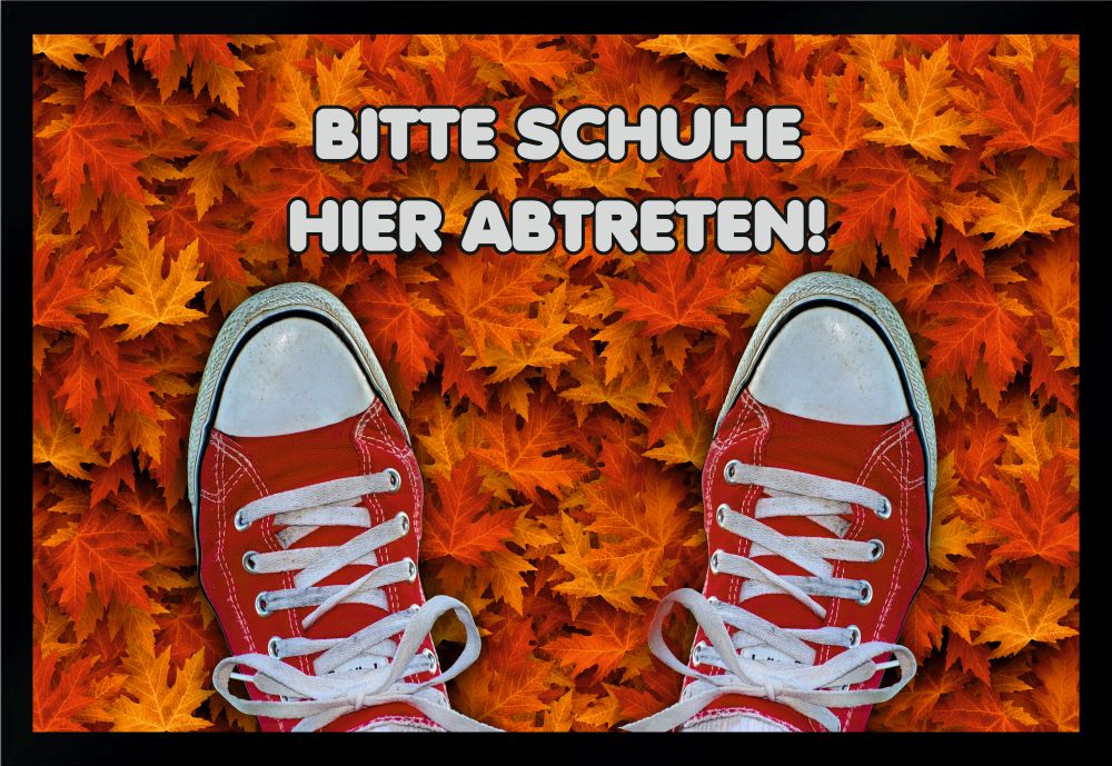 Fußmatte Schmutzfangmatte Bitte Schuhe hier abtreten F317 60x40 cm