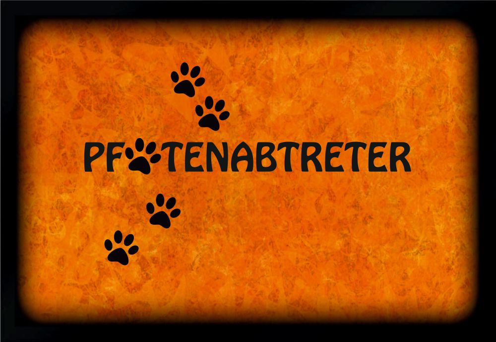Fußmatte Schmutzfangmatte Pfotenabtreter Hund Pfoten F307 60x40 cm