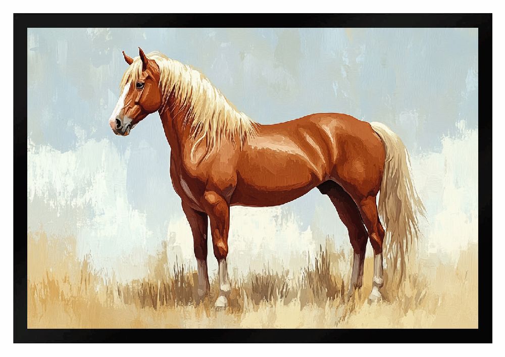 Fußmatte braunes Pferd F2643 60x40 cm