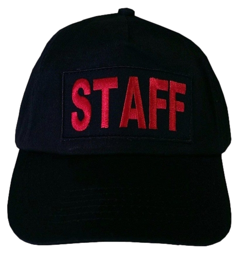 Basecap Cap schwarz bestickt mit STAFF ... (710-3)