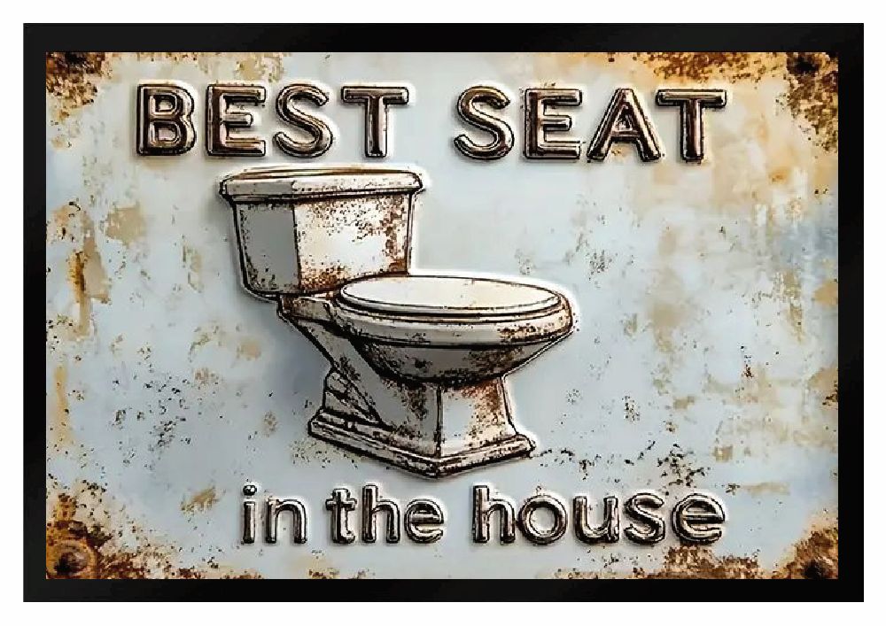 Fußmatte Bester Sitz im Haus - Best seat in house F2631 60x40 cm