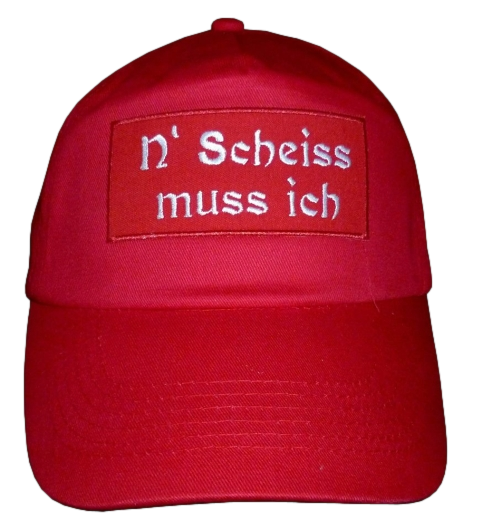 Original 5 Panel Basecap Cap  N Scheiss muß ich (665)