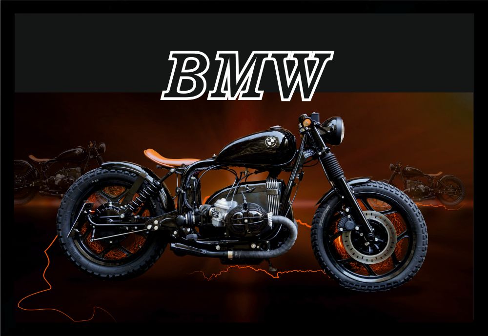 Fußmatte Schmutzfangmatte BMW Motorrad Biker F785	 60x40 cm