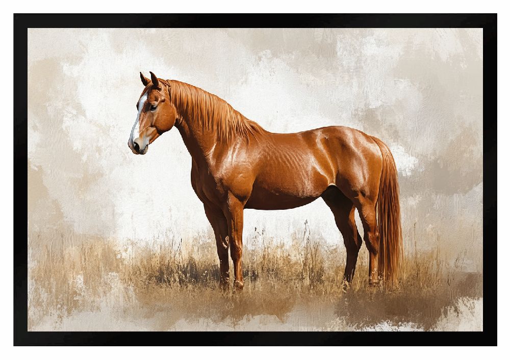 Fußmatte Pferd Brauner Schmutzfangmatte F2646 60x40 cm