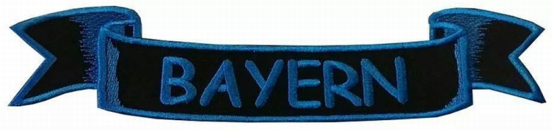 großer Rückenaufnäher Aufnäher Bayern ca. 28cm viele Farben (173) weiß
