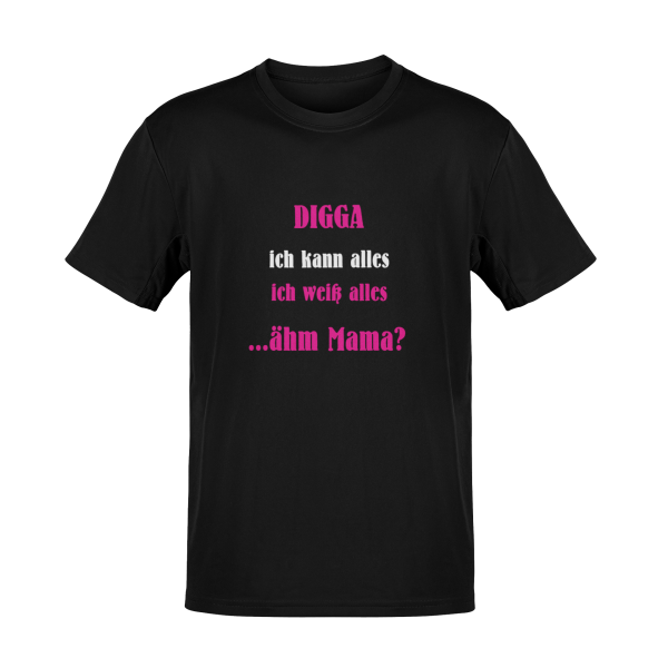 T-Shirt Ähm Mama Sprüche lustig TS0097D 3XL